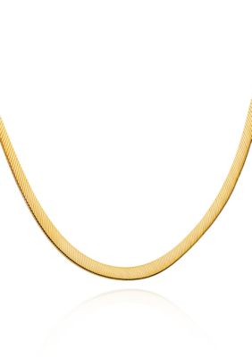 Belk & Co. 3mm Reversible Omega in Sterling Silver and 10k Yellow Gold 
