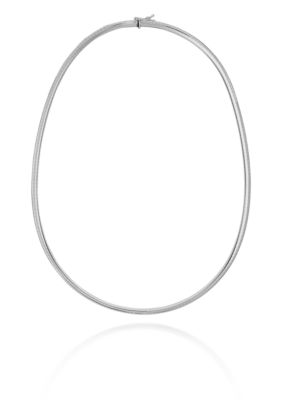 Belk & Co. Sterling Silver 4 Millimeter 18 Inch Omega Chain