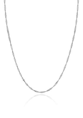 Belk & Co. 14K 18 Inch Singapore Chain