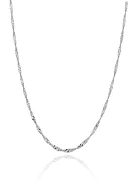 Belk & Co. 14k 20 Inch Singapore Chain