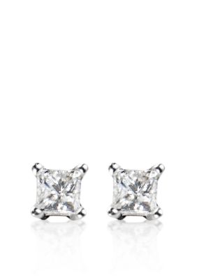 Belk & Co. 1/4 ct. t.w. Princess Cut Diamond Stud Earrings