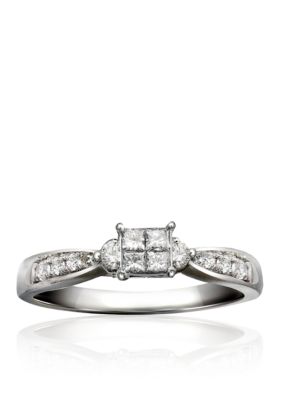 Belk & Co. Diamond Promise Ring in Sterling Silver