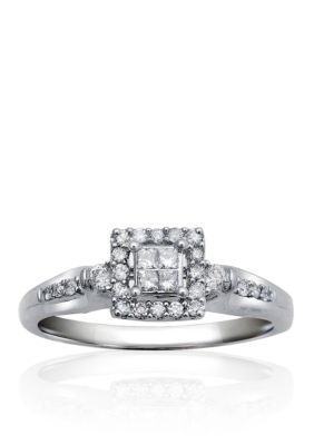 Belk & Co. Diamond Promise Ring in Sterling Silver