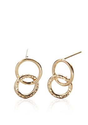 Belk & Co. 14k Yellow Gold Double Circle Earrings