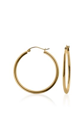 Belk & Co. 14k Yellow Gold 20mm Round Hoop Earrings