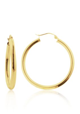 Belk & Co. 14k Yellow Gold 30mm Hoop Earrings