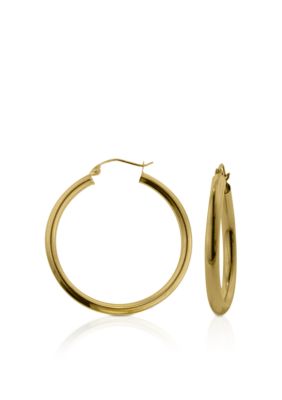 Belk & Co. 14k Yellow Gold 35mm Hoop Earrings