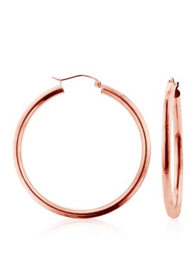 Belk & Co. 14k Rose Gold Large 40mm Hoop Earrings