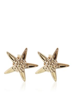 Belk & Co. 14K Starfish Stud Earring