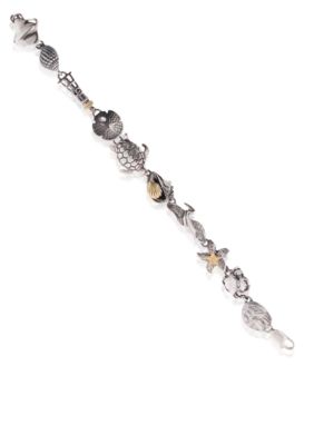 Belk & Co. Sterling Silver and 14k Sealife Bracelet