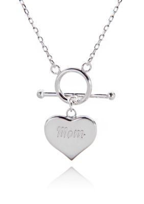 Belk & Co. Sterling Silver Necklace with Toggle 