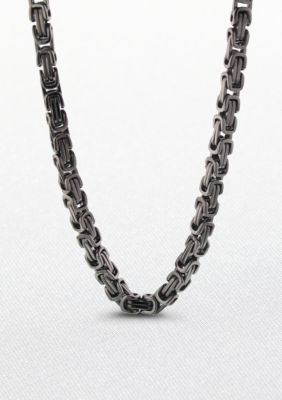 Belk & Co. Stainless Steel Byzantine Chain