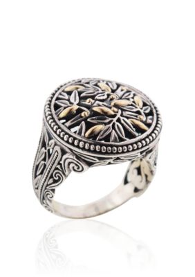 Belk & Co. Sterling Silver and 14k Round Ring