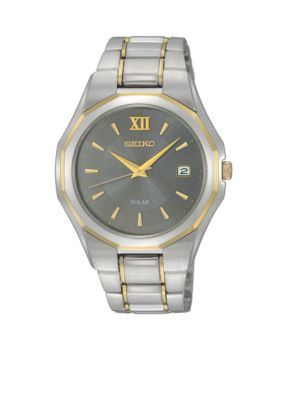 Seiko Men's 50 Meter TwoTone Solar Dress Watch