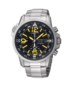 Seiko Men's 100 Meter Solar Adventure Alarm Watch