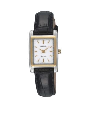 Seiko Ladies 30 Meter Two Tone Solar Dress Watch