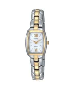Seiko Ladies 50 Meter Two Tone Solar Dress Watch