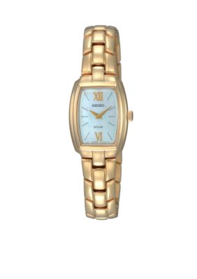 Seiko Ladies 50 Meter Gold Solar Dress Watch