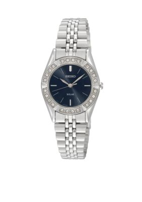 Seiko Ladies 30 Meter Stainless Steel Solar Dress Watch