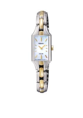 Seiko Women's 30 Meter Two Tone Solar Dress Watch