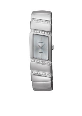 Seiko Women's 30 Meter Stainless Steel Solar Modern Jewelry Watch