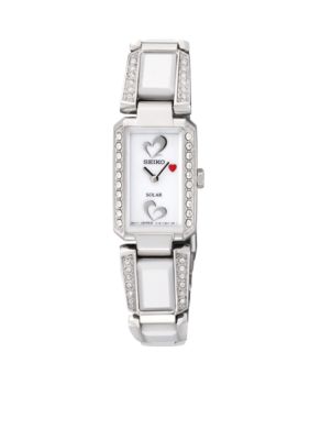 Seiko Women's 30 Meter Stainless Steel American Heart Association Solar Bangle Watch