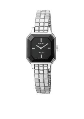 Seiko Ladies 30 Meter Stainless Steel Solar Modern Dress Watch