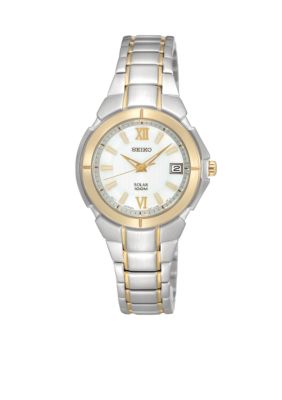 Seiko ladies 100M Two Tone Watch