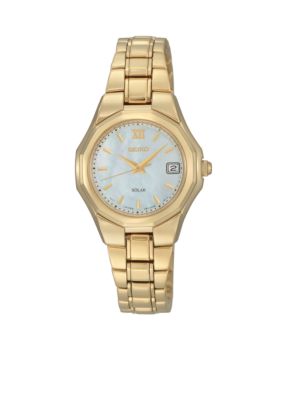 Seiko Ladies 50 Meter Gold Solar Dress Watch