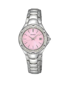 Seiko Ladies 30 Meter Stainless Steel Sporty Dress Watch