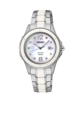 Seiko Women's 100 Meter Diamond Dial Coutura Watch