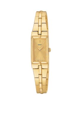 Seiko Ladies Yellow Gold-Gilt Dial Bracelet