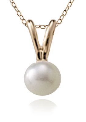 Belk & Co. Baby 14K Cultured Pearl Pendant