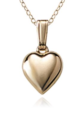 Belk & Co. Baby 14K Puffed Heart Pendant