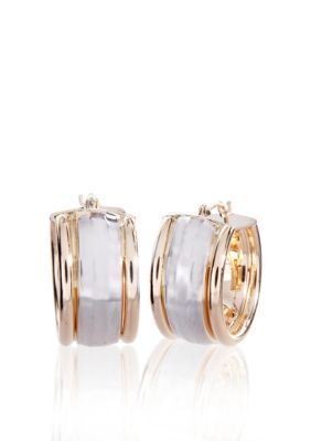 Belk & Co. Two-Tone Hoop Earrings