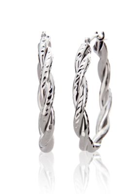 Belk & Co. 14k Twisted Hoop Earrings