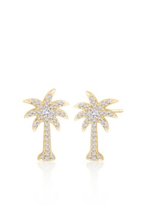 Belk & Co. Diamond Palm Tree Earrings