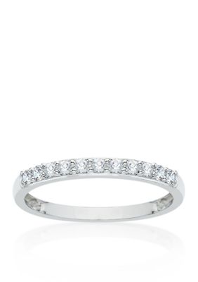 Belk  Co. 14 ct. t.w. Diamond Wedding Band in 14k White Gold