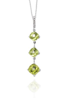 Belk & Co. Sterling Silver Peridot Pendant