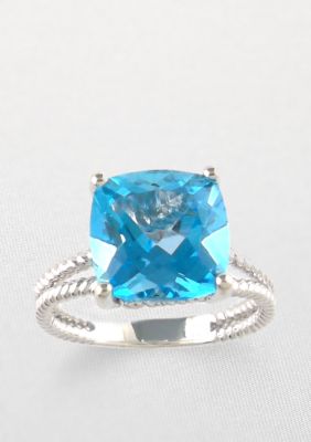 Belk & Co. Sterling Silver Blue Topaz Ring