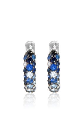 Effy Sterling Silver Sapphire Earrings