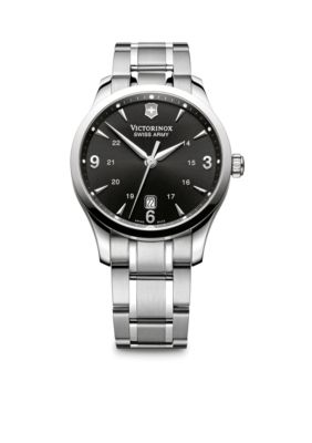 Victorinox Swiss Army Alliance Large Black Dial Bracelet Watch