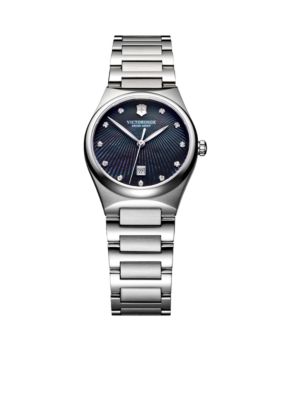 Victorinox Swiss Army Victoria Black Mother Of Pearl Dial Watch