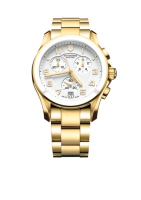 Victorinox Swiss Army Chrono Classic Gold Ceramic Bezel Watch
