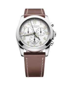 Victorinox Swiss Army Infantry Chronograph Silver Dial Watch