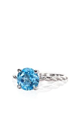Belk & Co. Sterling Silver Blue Topaz Ring