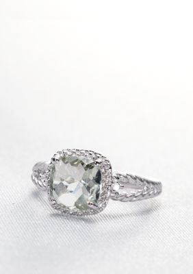 Belk & Co. Sterling Silver Green Amethyst Ring