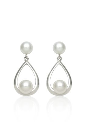 Belk & Co. Sterling Silver Freshwater Pearl Dangle Earring