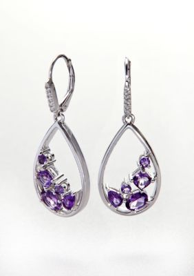 Belk & Co. Sterling Silver Amethyst Earrings