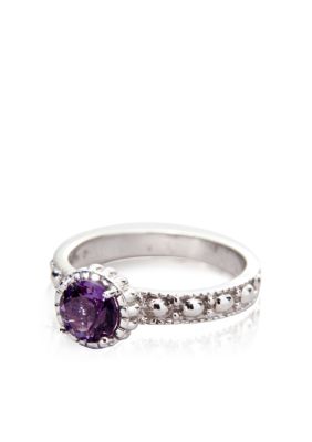 Belk & Co. Sterling Silver Amethyst Ring  